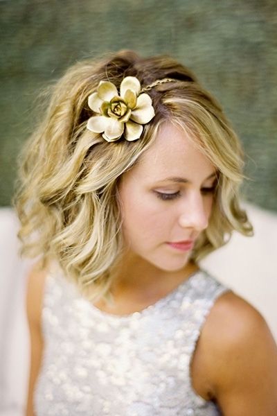 Choosing The Perfect Wedding Hairstyle | Bridalguide Inside Wedding Hairstyles With Short Hair (View 5 of 15)
