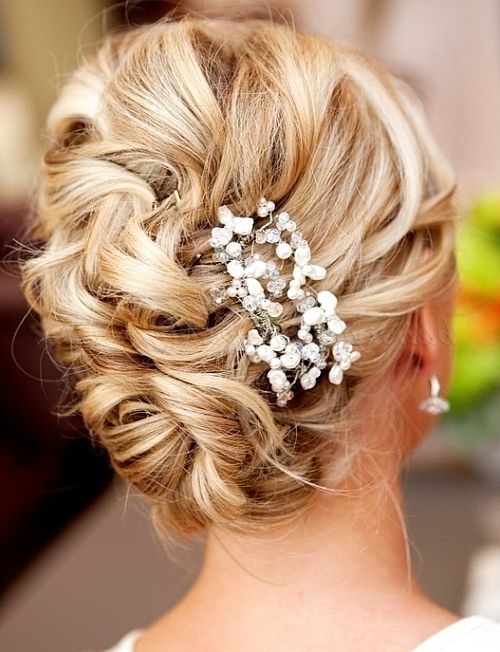 Curly Wedding Updos – Curly Bridal Updo | Hairstyles For Weddings Within Curly Updos Wedding Hairstyles (View 8 of 15)
