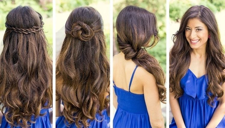 Easy Bridesmaid Hairstyles For Long Hair | What A Weddings Within Simple Wedding Hairstyles For Bridesmaids (View 8 of 15)