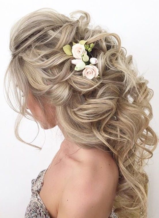 Elstile Wedding Hairstyles For Long Hair 18 | Pearls, Flowers And Inside Elstile Wedding Hairstyles For Long Hair (View 7 of 15)