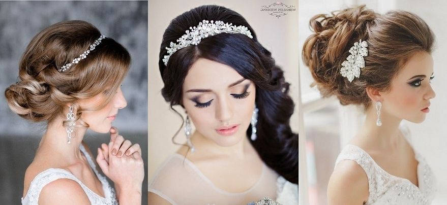 Floral Fancy Bridal Headpieces Hair Accessories 2018 19 Designs For Wedding Hairstyles With Accessories (View 3 of 15)