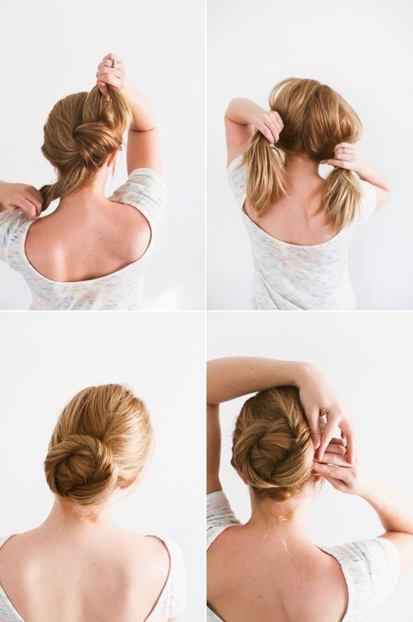 Hair Tutorials: Knot Updo Hairstyles – Pretty Designs Throughout Diy Simple Wedding Hairstyles For Long Hair (View 11 of 15)