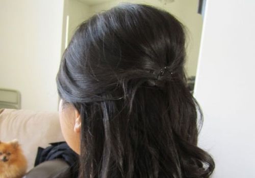 Half Down Hairstyle | Medium Hair Styles Ideas – 3904 With Half Up Half Down Straight Wedding Hairstyles (View 11 of 15)