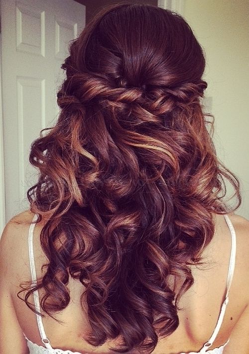 Half Up Wedding Hairstyles – Half Up Half Down Bridal Hairstyle Regarding Half Up Wedding Hairstyles For Bridesmaids (View 3 of 15)