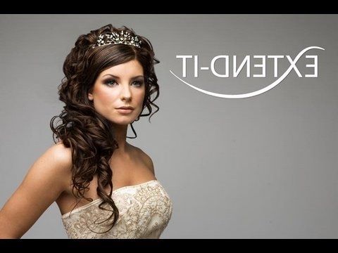 How To Do A Bridal Look With Extend It Clip In Extensions Pt 1/2 Intended For Wedding Hairstyles With Extensions (View 3 of 15)