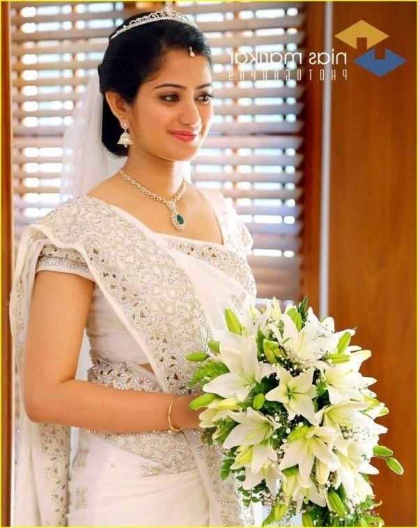 Indian Christian Weddings Designer Bridal Saree Ideas3 | Christian Pertaining To Christian Bride Wedding Hairstyles (View 11 of 15)