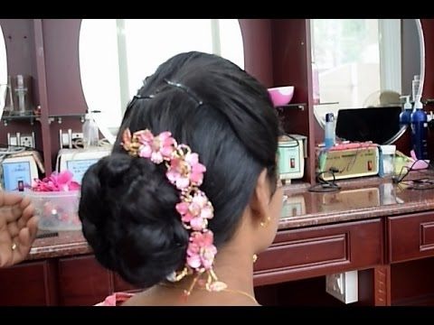 Kerala Christian Bridal Easy Hairstyle 2 (full Tutorial) – Youtube With Regard To Christian Bridal Hairstyles For Short Hair (View 4 of 15)