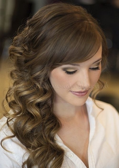 Long Wedding Hairstyles – Side Swept Wedding Hairstyle | Hairstyles Intended For Wedding Hairstyles For Long Hair To The Side (View 12 of 15)
