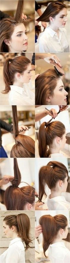 Lulus How To: Party Perfect Ponytail Hair Tutorial | Pinterest Intended For Bouffant Quiff Ponytail Wedding Hairstyles (View 13 of 15)