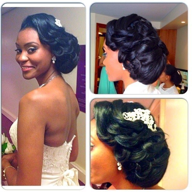 Nigerian Wedding Bridal Hairstyles For Black Bride | Zambian Pertaining To Wedding Hairstyles For African American Bridesmaids (View 14 of 15)