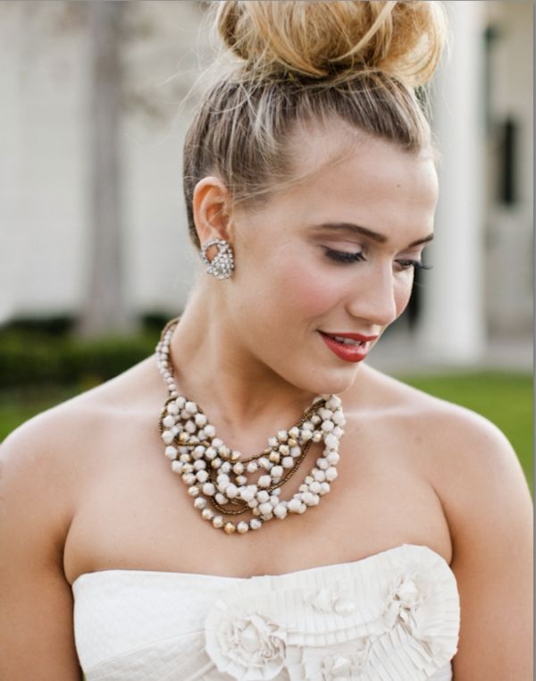 Picture Of Trendy Wedding Hairstyles Ideas With The Top Knot Inside Knot Wedding Hairstyles (View 10 of 15)