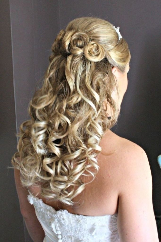 Pincheryl Brown On Pb Merger | Pinterest | Long Curly Hair, Long Inside Half Up Wedding Hairstyles Long Curly Hair (View 5 of 15)