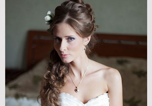 Related For Wedding Hairstyles Side Long Hair | Medium Hair Styles With Regard To Wedding Hairstyles For Long Hair To The Side (View 14 of 15)