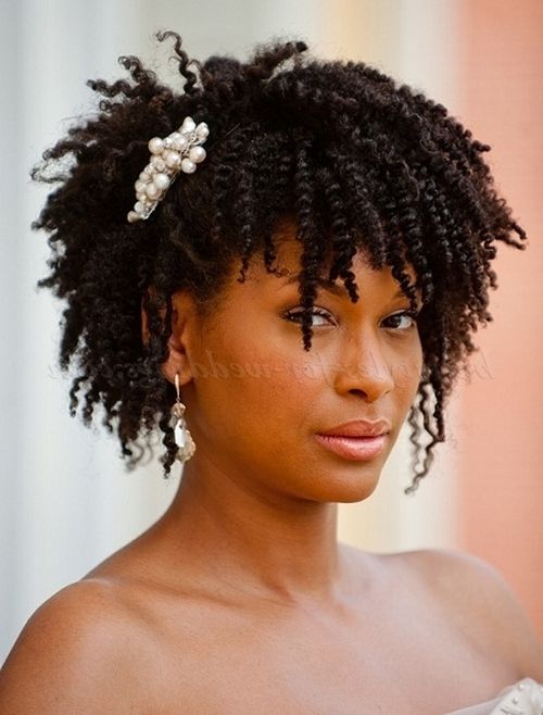 Short Wedding Hairstyles For Natural Curly Hair – Black Natural In Wedding Hairstyles For Natural Black Hair (View 9 of 15)