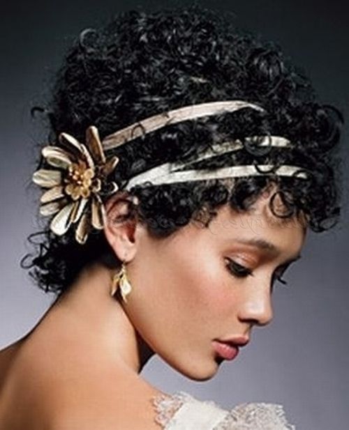 Short Wedding Hairstyles For Natural Curly Hair – Short Afro Bridal For Wedding Hairstyles For Short Ethnic Hair (View 15 of 15)