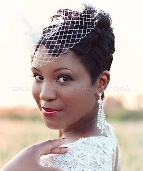 Short Wedding Hairstyles For Natural Curly Hair – Short Bridal Regarding Wedding Hairstyle For Short African Hair (View 3 of 15)