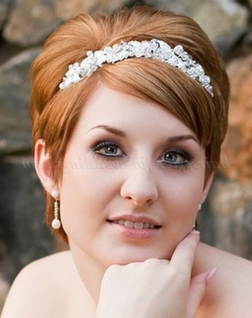 Short Wedding Hairstyles – Short Wedding Hairstyle | Hairstyles For Pertaining To Short Wedding Hairstyles (View 10 of 15)