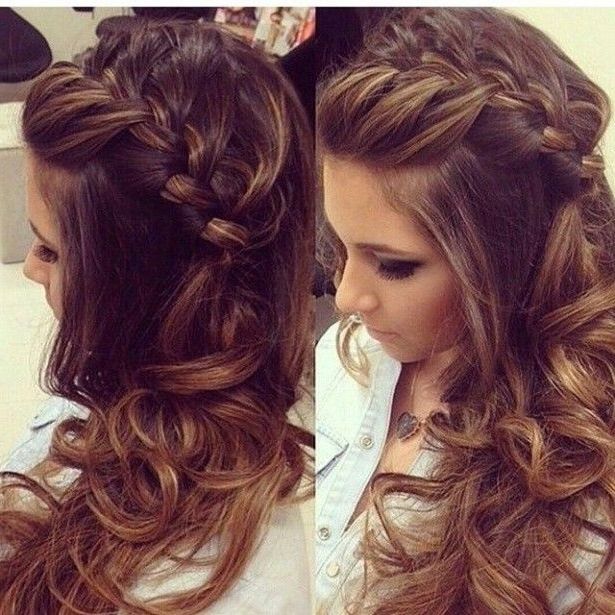 Side Ponytail Curly Low Updo Wedding Guest Hairstyles For Long With Regard To Wedding Guest Hairstyles For Long Curly Hair (View 1 of 15)