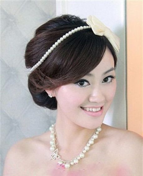 Stunning Asian Bridal Hairstyle For Long And Short Hair (20 Pertaining To Asian Bridal Hairstyles For Short Hair (View 7 of 15)