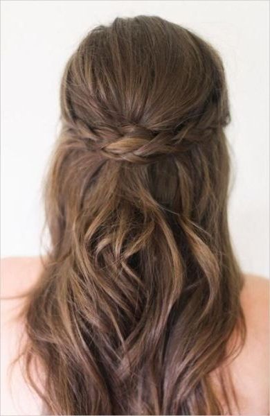 The 10 Best Half Up, Half Down Wedding Hairstyles | Daily Makeover Intended For Half Up Half Down Straight Wedding Hairstyles (View 1 of 15)