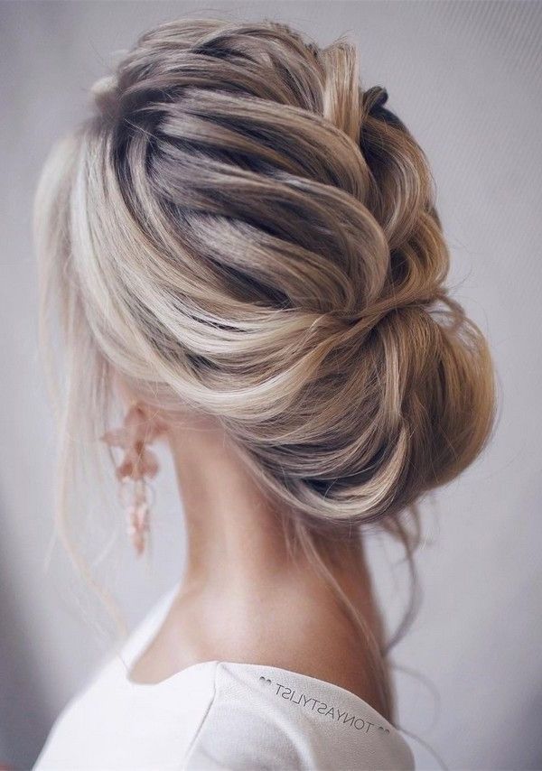 Updo Elegant Wedding Hairstyles For Long Hair #weddinghairstyles Inside Elegant Wedding Hairstyles For Long Hair (View 1 of 15)
