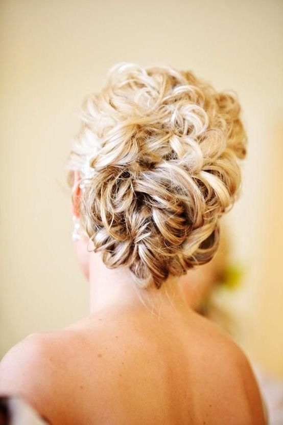 Updo Hair Model – Wedding Wavy Updo Hairstyle #891115 – Weddbook Throughout Curly Updos Wedding Hairstyles (View 10 of 15)