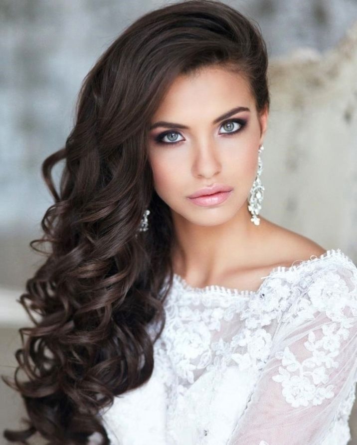 Wedding Hairstyle For Long Hair To The Side Side Hairstyles Wedding With Regard To Wedding Hairstyles For Long Hair To The Side (View 3 of 15)