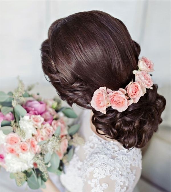 Wedding Hairstyles | Deer Pearl Flowers – Part 6 Inside Roses Wedding Hairstyles (Photo 7 of 15)