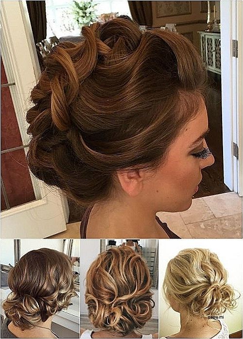 Wedding Hairstyles For Curly Medium Length Hair Luxury 60 Easy Updo For Curly Medium Length Hair Wedding Hairstyles (View 13 of 15)