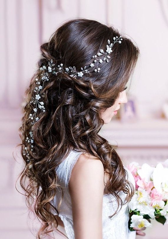 Wedding Hairstyles For Long Hair With Flowers Best 25 Bridal Hair For Roses Wedding Hairstyles (View 13 of 15)