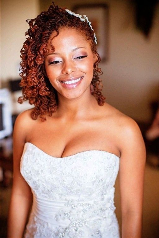Wedding Hairstyles For Natural Hair: Wedding Hairstyles For Short Intended For Wedding Hairstyles For Short Natural Curly Hair (View 6 of 15)