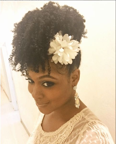 Wedding Hairstyles Natural Afro Hair Unique Chic Natural Hairstyles Pertaining To Wedding Hairstyles For Natural Afro Hair (View 14 of 15)