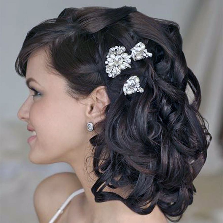 Wedding Hairstyles Shoulder Length Hair Veil – Inofashionstyle For Wedding Hairstyles For Shoulder Length Hair With Veil (Photo 6 of 15)