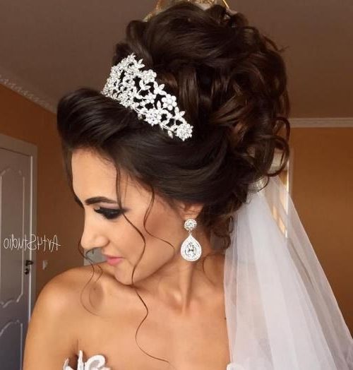 Wedding Hairstyles With Tiara Best 25 Wedding Tiara Hairstyles Ideas With Regard To Wedding Hairstyles With Tiara (View 6 of 15)
