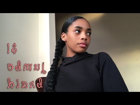 $1 Jumbo Braid Ponytail | Hair Tutorial – Most Popular Videos Throughout Latest Revamped Braided Ponytail (View 15 of 15)