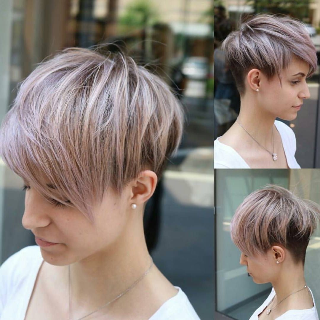 10 Easy Pixie Haircut Styles & Color Ideas, 2018 Women Short Hairstyles For Most Up To Date Rose Gold Pixie Haircuts (Photo 6 of 15)