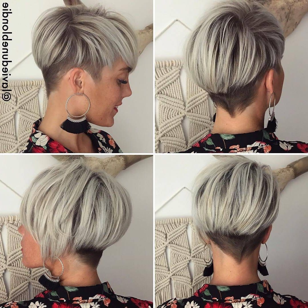 10 Long Pixie Haircuts 2018 For Women Wanting A Fresh Image, Short Hair In 2018 Two Tone Pixie Haircuts (Photo 8 of 15)