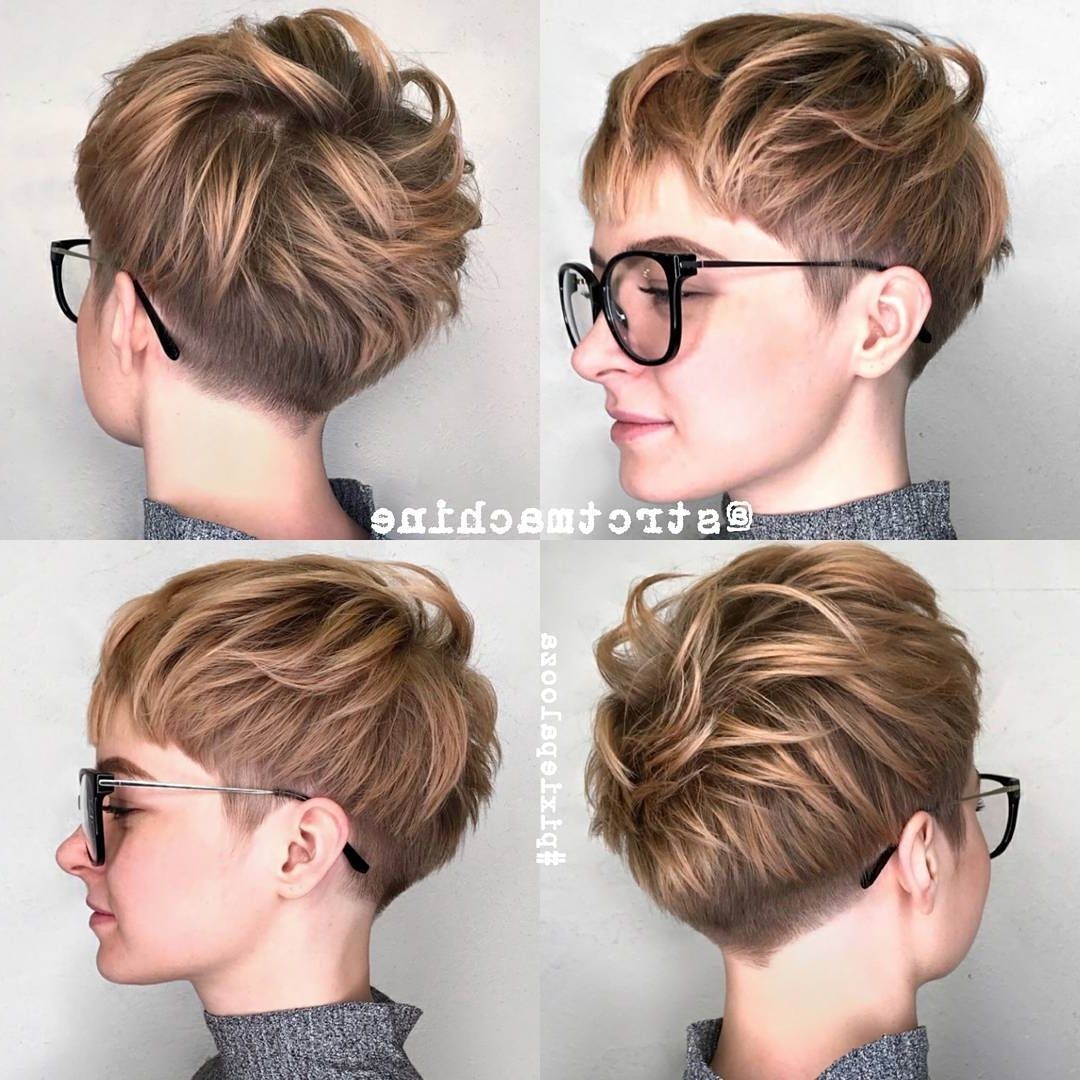 10 New Short Hairstyles For Thick Hair 2018, Women Haircut Ideas With Most Up To Date Choppy Bowl Cut Pixie Haircuts (Photo 10 of 15)
