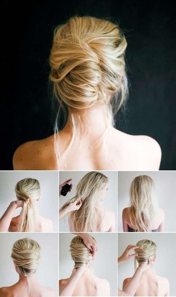 10 Pretty French Twist Updo Hairstyles | Cosmopolitan Wedding Ideas Intended For Newest Fancy Twisted Updo Hairstyles (Photo 6 of 15)