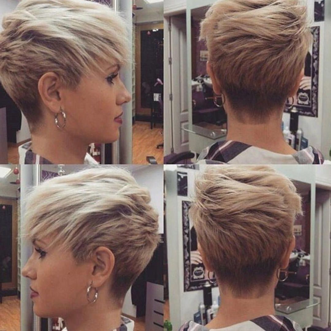 10 Short Haircuts For Fine Hair 2018: Great Looks From Office To Beach! Inside Most Recently Disconnected Blonde Balayage Pixie Haircuts (Photo 7 of 15)