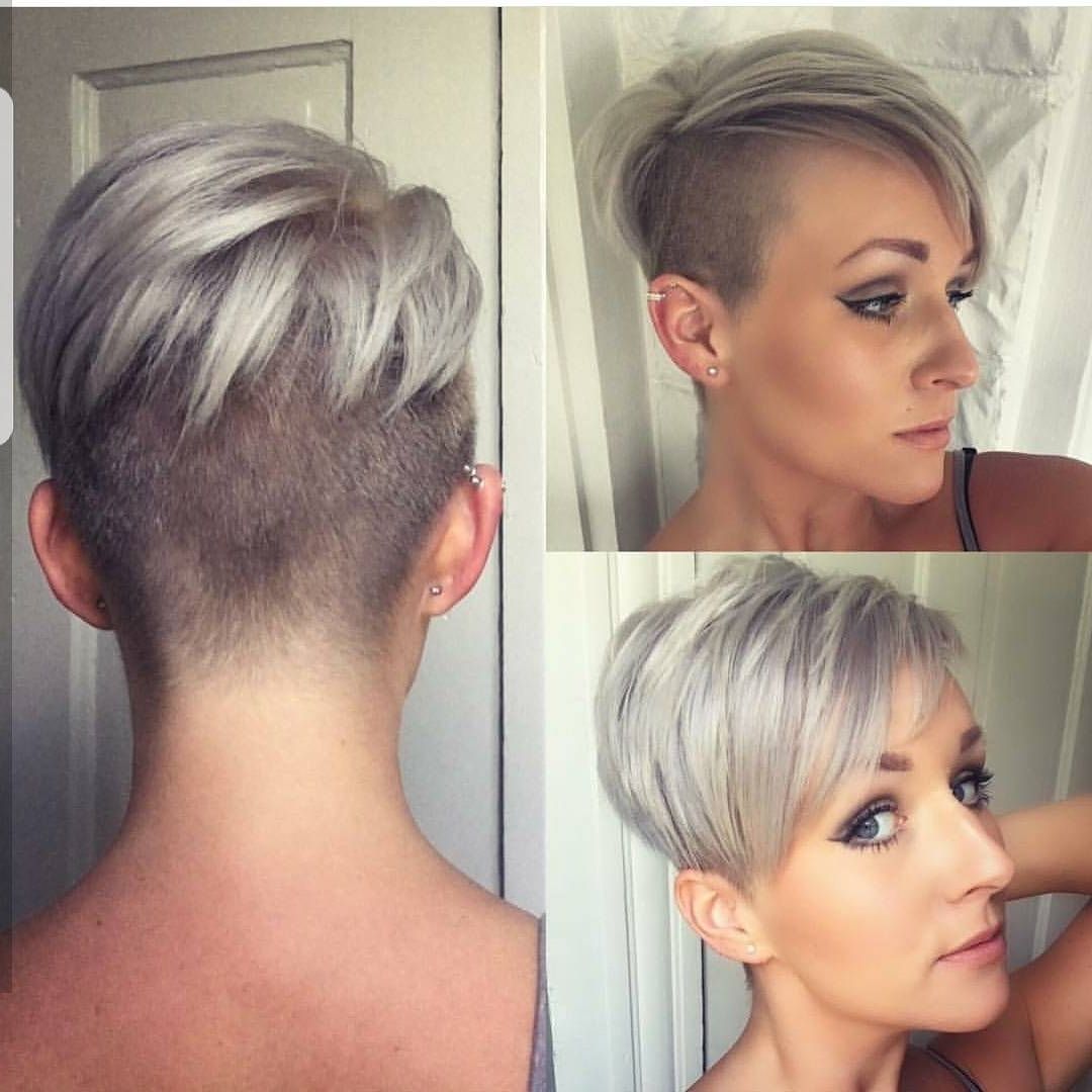 10 Short Haircuts For Fine Hair 2018: Great Looks From Office To Beach! Throughout Most Recently Disconnected Blonde Balayage Pixie Haircuts (Photo 14 of 15)