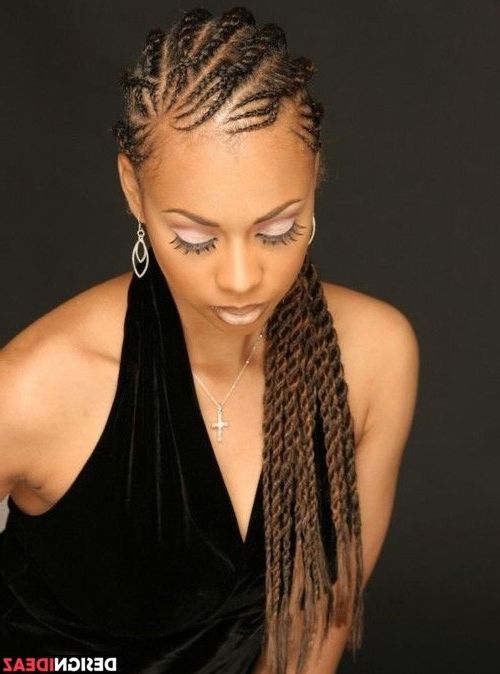 10 Super Hot Black Braided Hairstyles For Oval Faces (View 6 of 15)