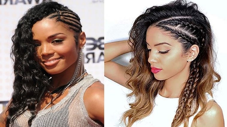 100 Side Braid Hairstyles For Long Hair For Stylish Ladies In 2017 Inside 2018 African American Side Cornrows Hairstyles (View 12 of 15)