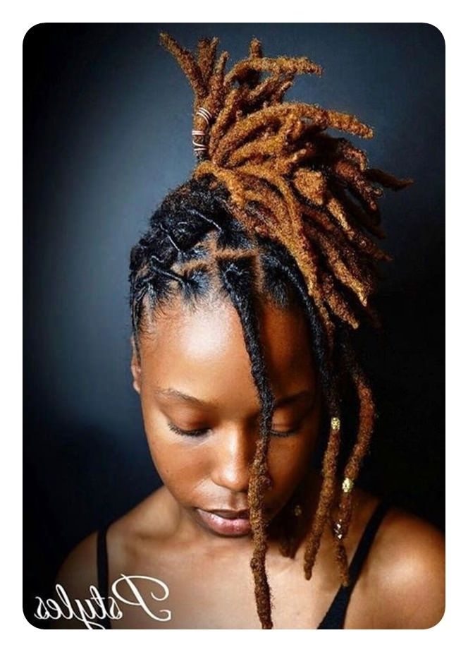 108 Amazing Dreadlock Styles (For Women) To Express Yourself Within Most Recent Braided Dreadlock Hairstyles For Women (View 11 of 15)