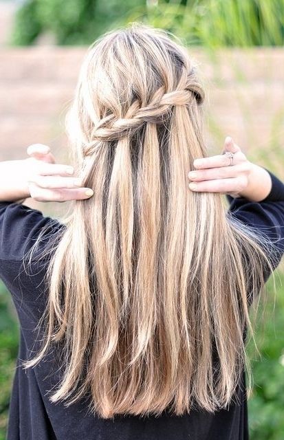 11 Waterfall French Braid Hairstyles: Long Hair Ideas – Popular Haircuts Pertaining To Most Current French Braid Hairstyles (Photo 11 of 15)