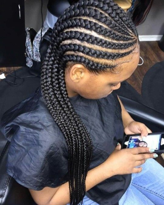 12 Beautiful Protective Hairstyles To Help You Grow Your Hair With Most Recent Big Cornrows Hairstyles (View 4 of 15)