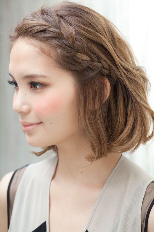 12 Pretty Braided Hairstyles For Short Hair – Pretty Designs With Current Braided Hairstyles On Short Hair (View 9 of 15)