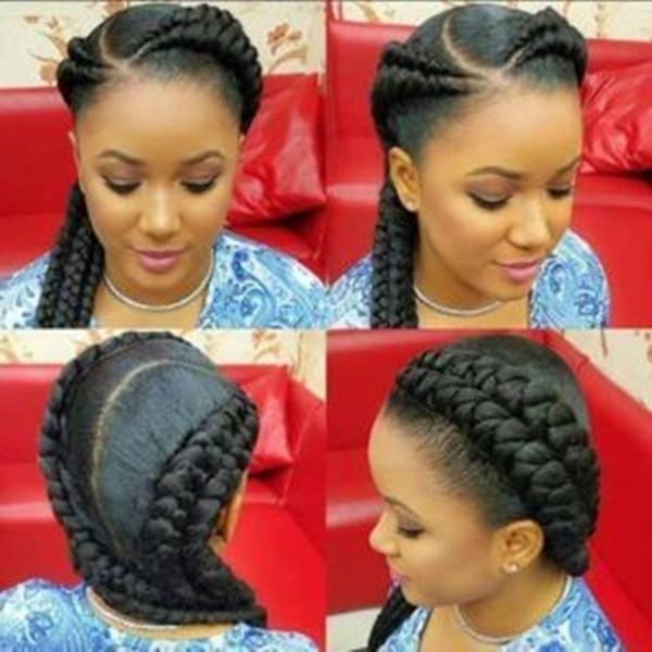 125 Ghana Braids Inspiration & Tutorial In 2018 – Reachel Throughout Most Popular Modern Cornrows Hairstyles (Photo 15 of 15)