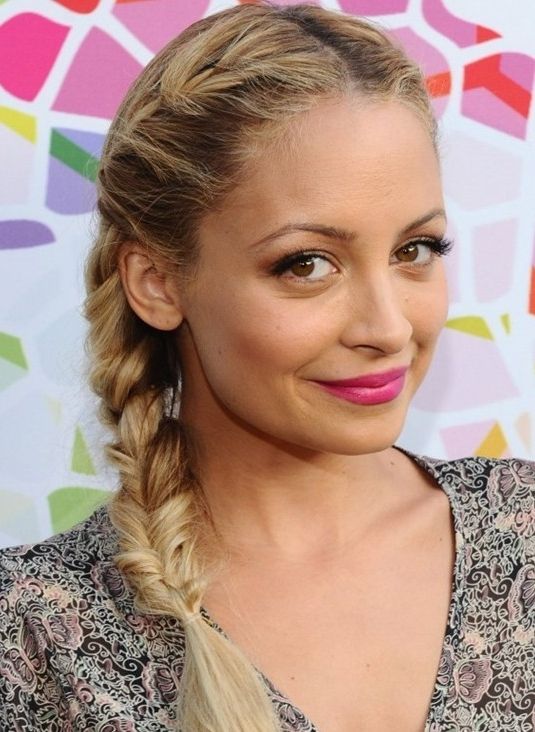 13 Nicole Richie Hairstyles – Popular Haircuts In Most Recently Braided Hairstyles With Bangs (View 13 of 15)