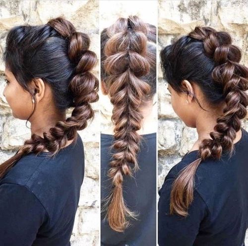 14 Cutest Indian Braid Hairstyles You Will Absolutely Adore Intended For Recent French Braid Pull Back Hairstyles (View 8 of 15)